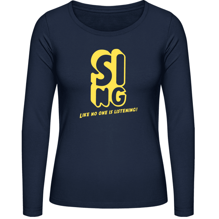 Sing Frauen Langarmshirt contain pic