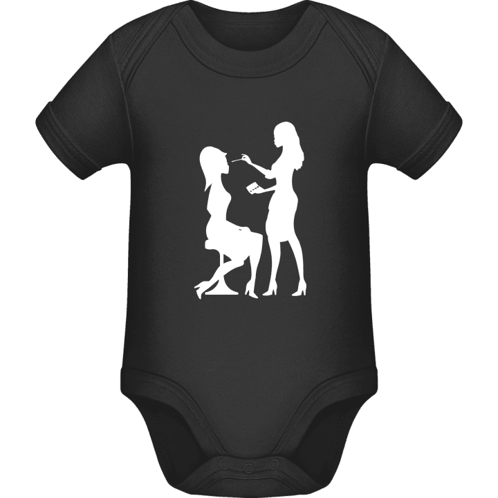 Beautician Silhouette Baby romperdress contain pic