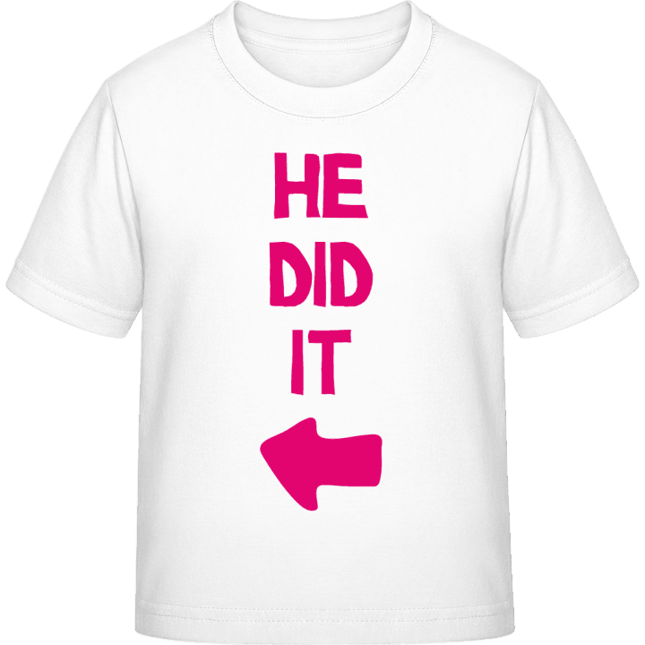 He Did It T-shirt för barn contain pic
