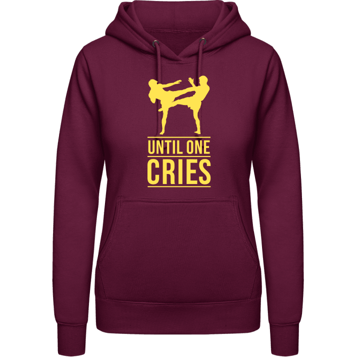 Until One Cries Kickboxing Women Hoodie contain pic