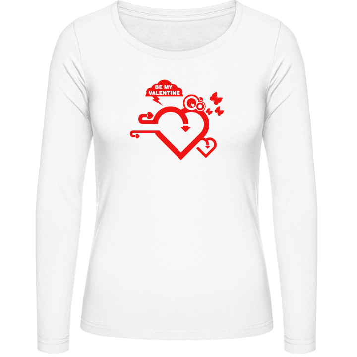 Valentine Heart Langærmet skjorte til kvinder 0 image