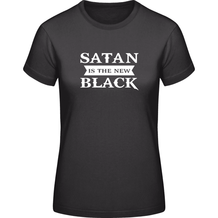 Satan Is The New Black Vrouwen T-shirt contain pic
