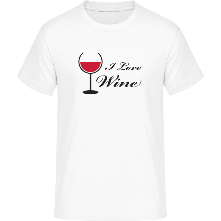 I Love Wine T-skjorte contain pic