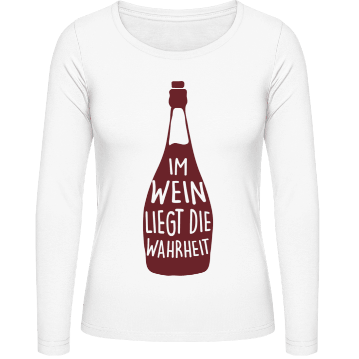 Im Wein liegt die Wahrheit Frauen Langarmshirt contain pic