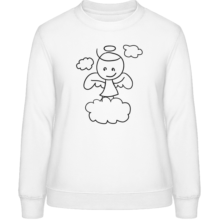 Cute Angel On Cloud Sudadera de mujer contain pic