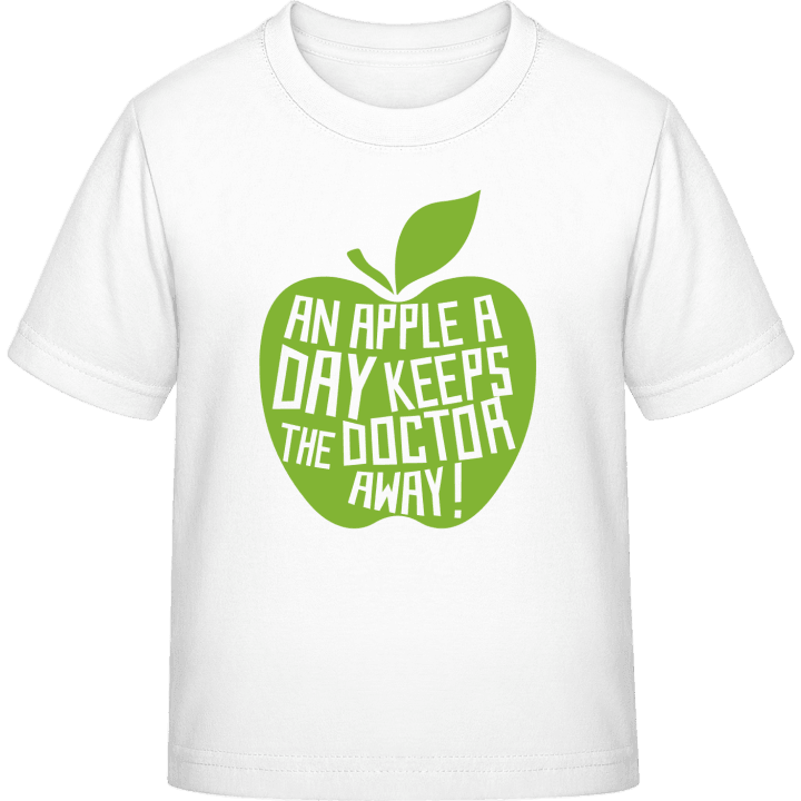 An Apple A Day Keeps The Doctor Away Camiseta infantil contain pic