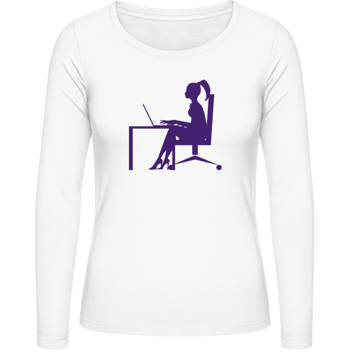 Office Girl Vrouwen Lange Mouw Shirt contain pic