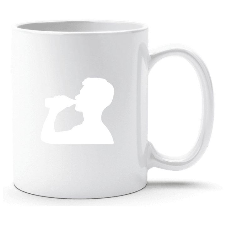 Beer Drinking Silhouette Tasse contain pic