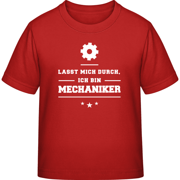 Lasst mich durch ich bin Mechaniker Kinder T-Shirt contain pic