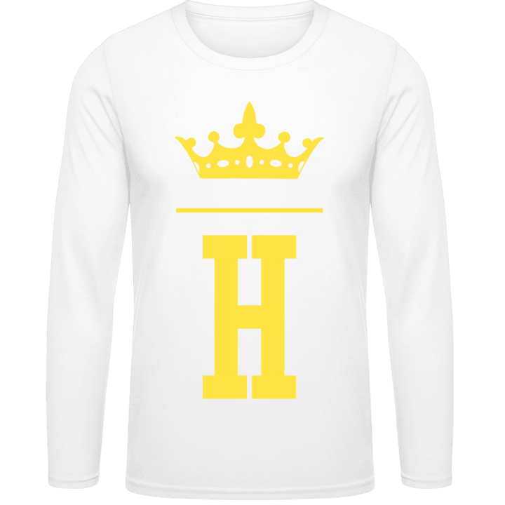H Initial Name Crown Langarmshirt 0 image