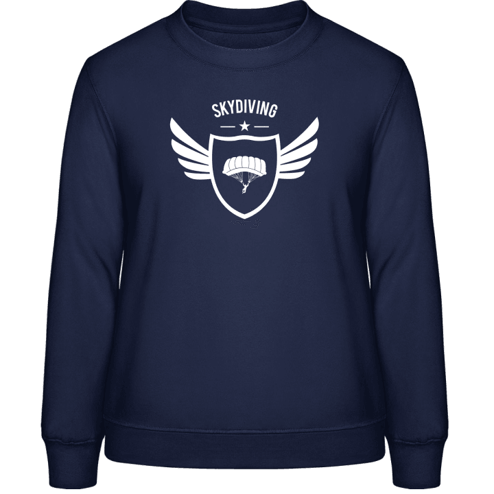 Skydiving Winged Sweatshirt för kvinnor contain pic
