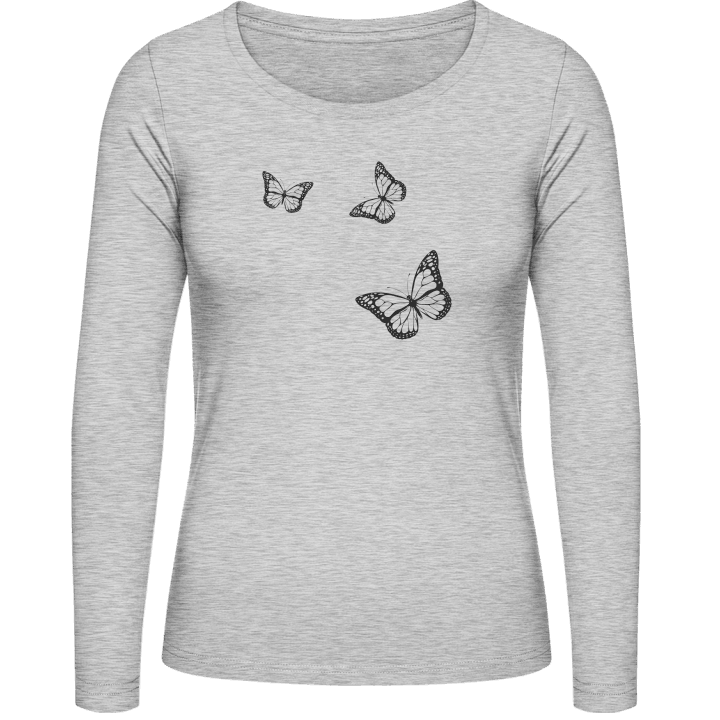 Butterflies Composition Vrouwen Lange Mouw Shirt 0 image