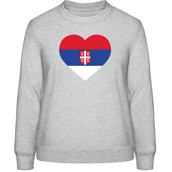Serbia Heart Flag Felpa donna contain pic