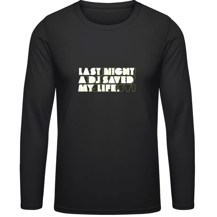 Last Night DJ T-shirt à manches longues contain pic
