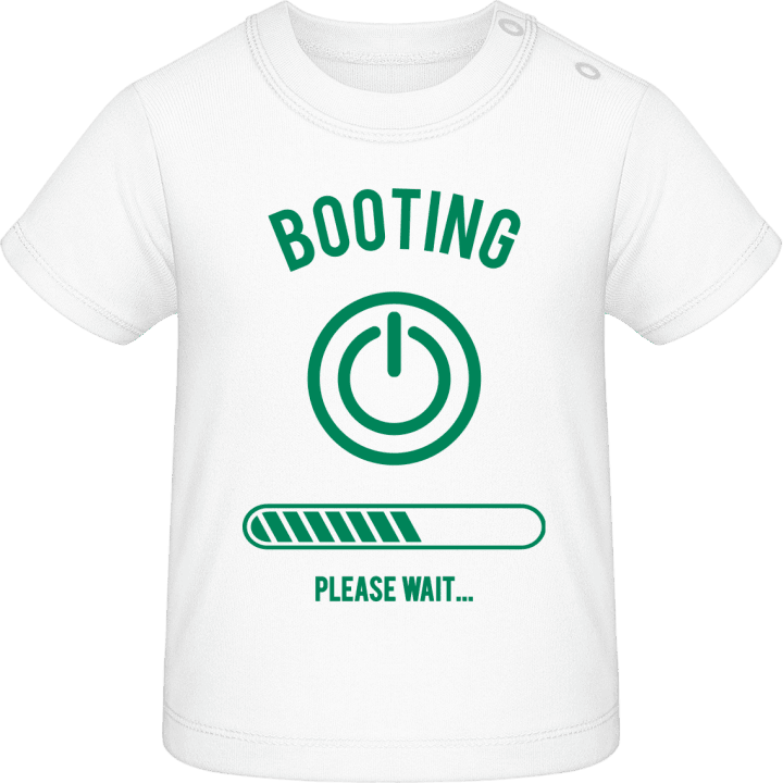 Booting Please Wait T-shirt för bebisar 0 image