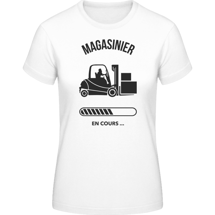 Magasinier en cours Frauen T-Shirt contain pic
