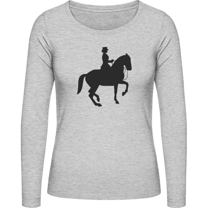 Dressage Silhouette Vrouwen Lange Mouw Shirt contain pic