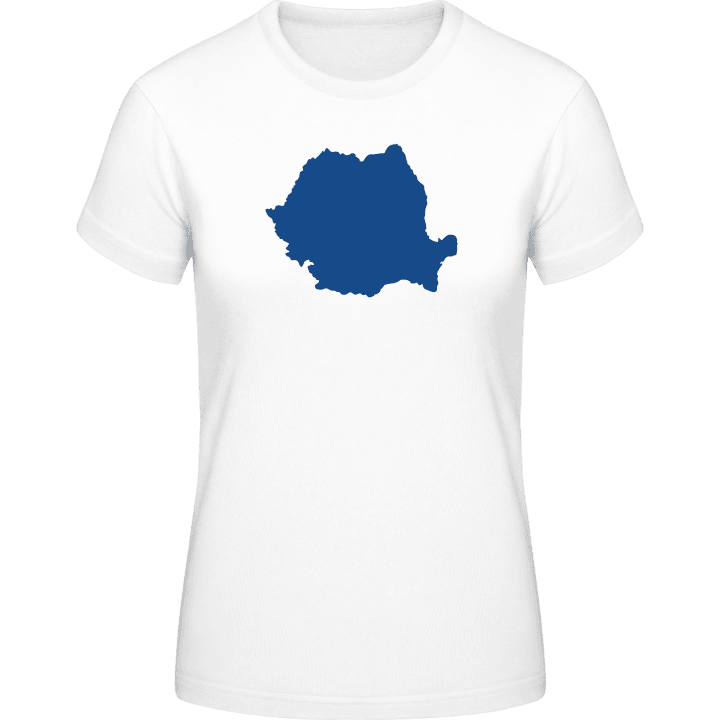 Romania Country Map T-skjorte for kvinner contain pic