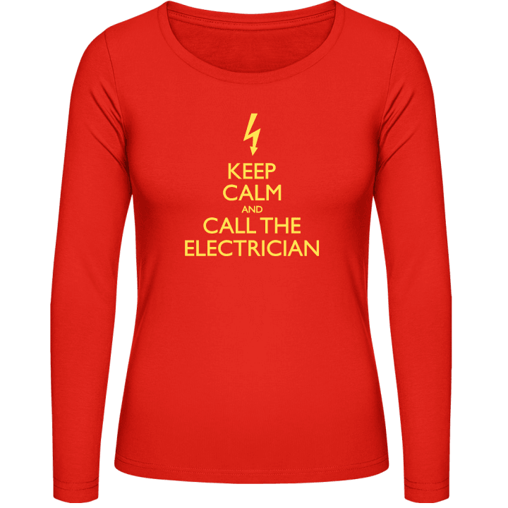Call The Electrician Langermet skjorte for kvinner contain pic