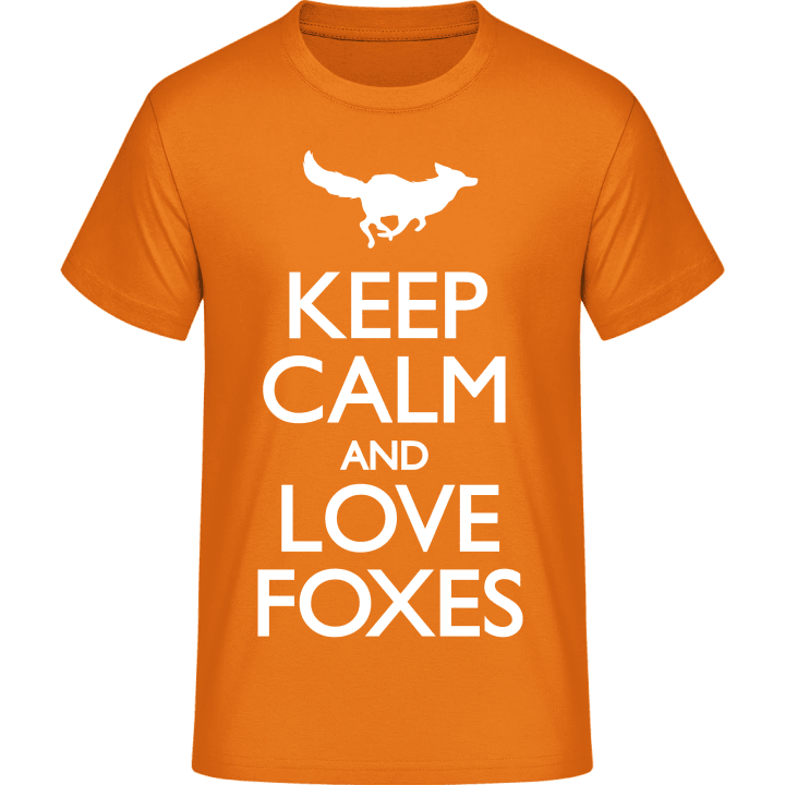 Keep Calm And Love Foxes Maglietta 0 image