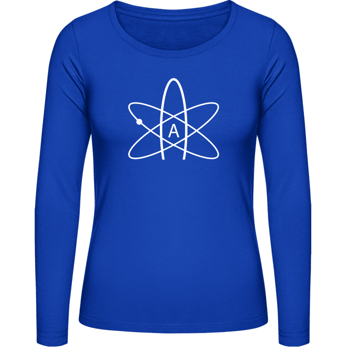 Atheism Symbol Langermet skjorte for kvinner contain pic