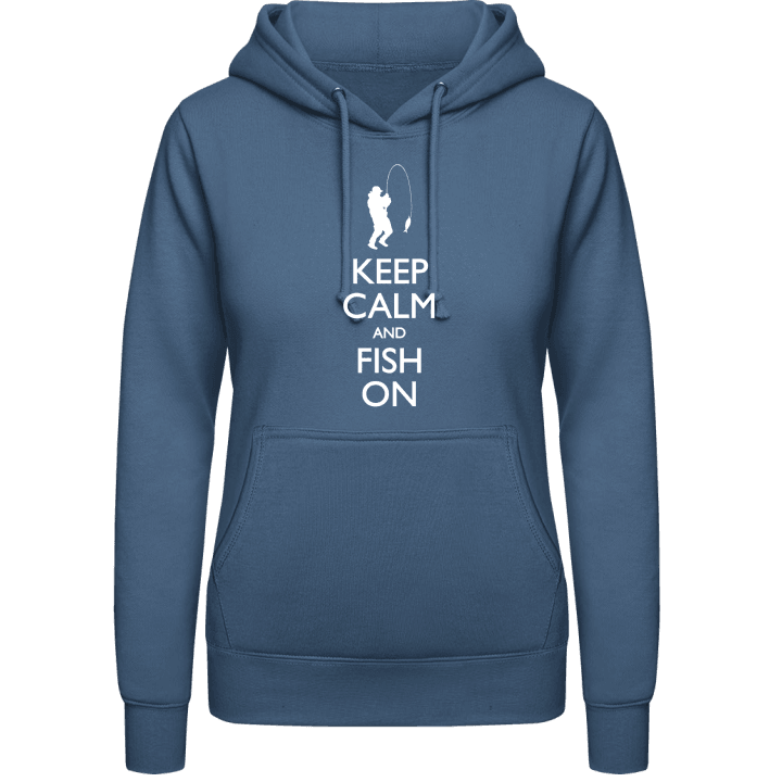 Keep Calm And Fish On Frauen Kapuzenpulli 0 image