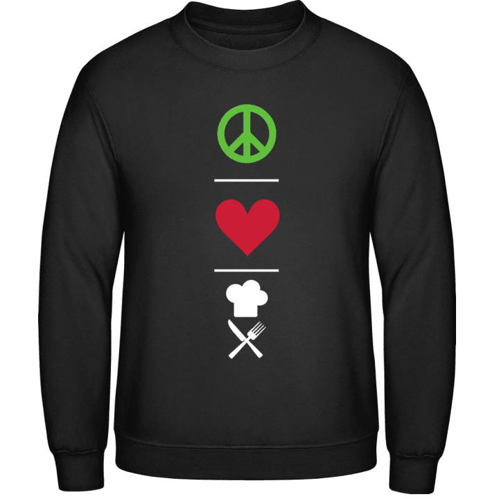 Peace Love Cooking Sweatshirt contain pic