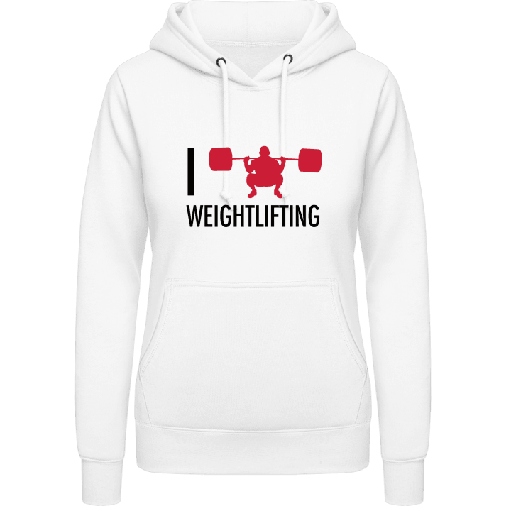 I Love Weightlifting Sweat à capuche pour femme contain pic