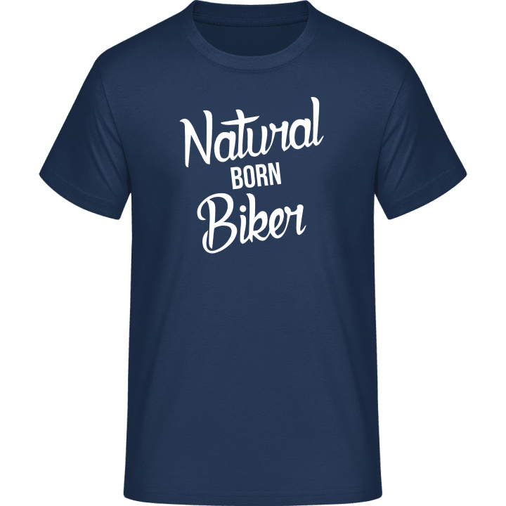 Natural Born Biker Text T-Shirt 0 image