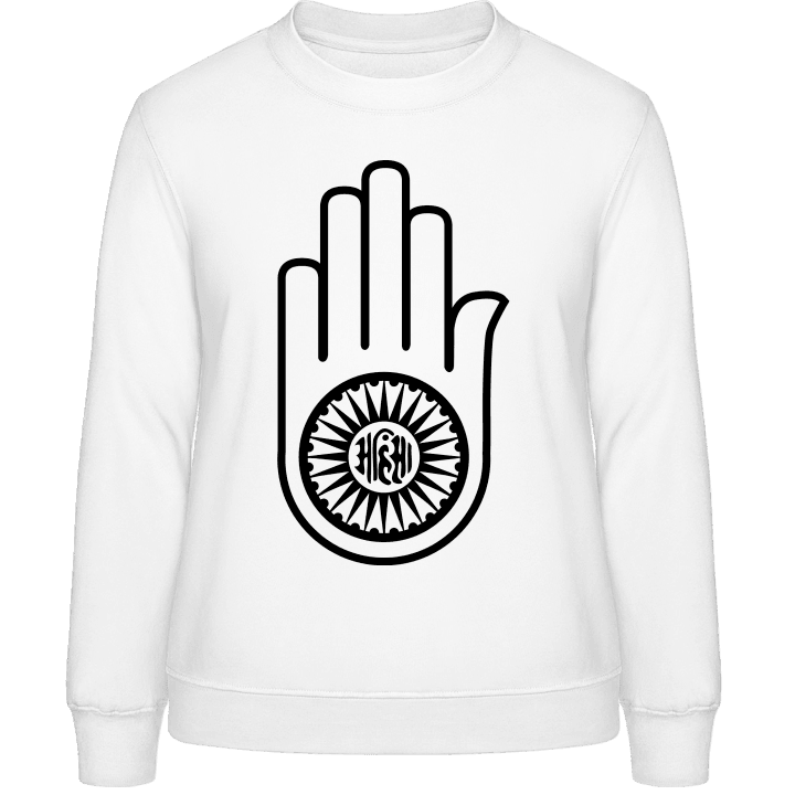 Jainism Hand Women Sweatshirt contain pic
