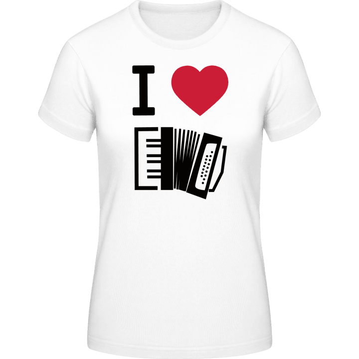 I Heart Accordion Music Women T-Shirt contain pic