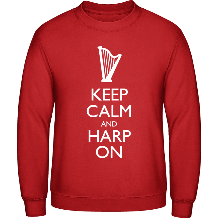 Keep Calm And Harp On Tröja contain pic