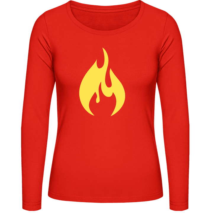 Fire Flame Women long Sleeve Shirt 0 image