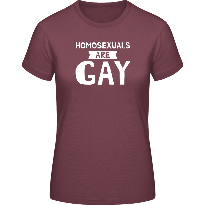 Homo Sexuals Are Gay Camiseta de mujer contain pic