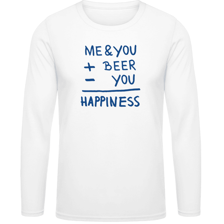 Me You Beer Happiness Langermet skjorte contain pic
