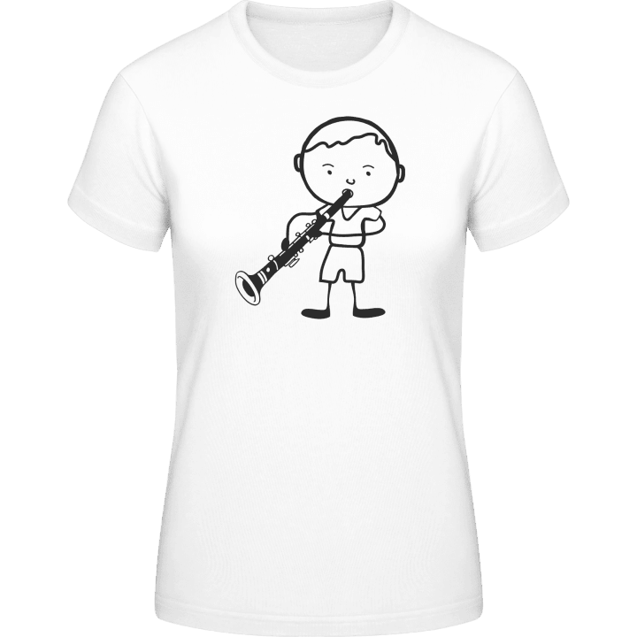 Clarinetist Comic Character T-shirt pour femme contain pic