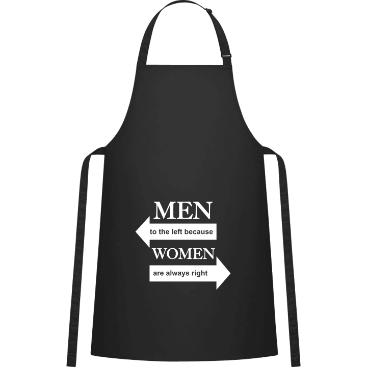 Men To The Left Because Women Are Always Right Kitchen Apron 0 image
