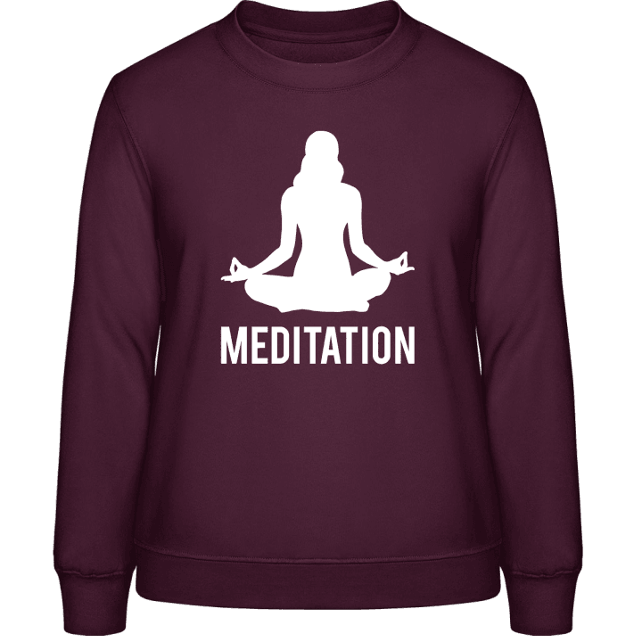 Meditation Silhouette Sweatshirt för kvinnor contain pic