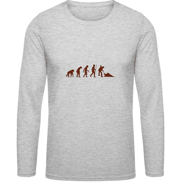 Construction Worker Evolution Langarmshirt contain pic