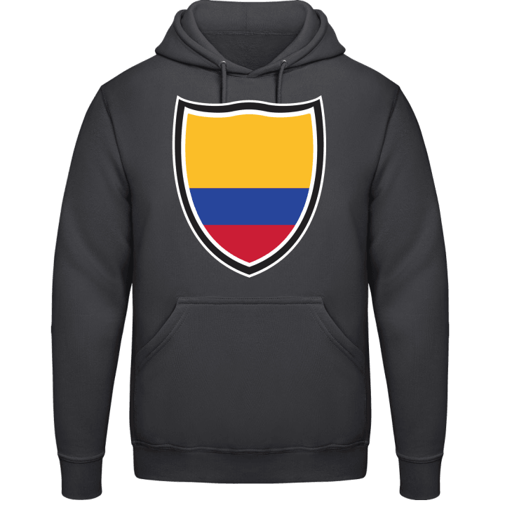 Colombia Flag Shield Felpa con cappuccio contain pic