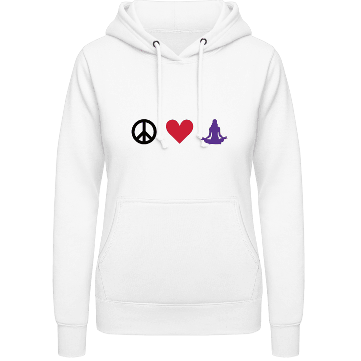 Peace Love And Meditation Vrouwen Hoodie contain pic