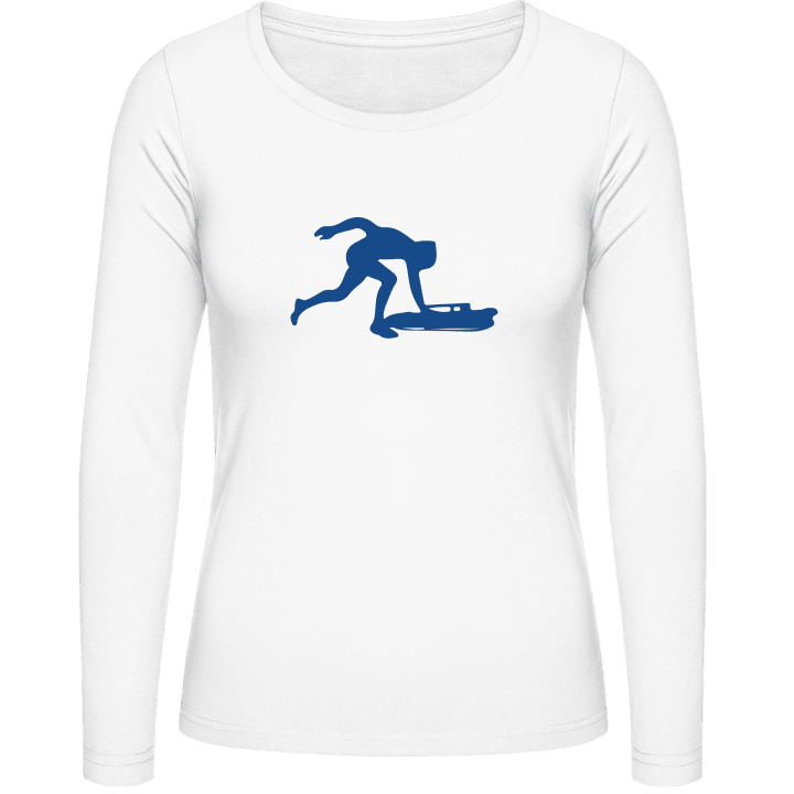 Skeleton Sliding T-shirt à manches longues pour femmes contain pic