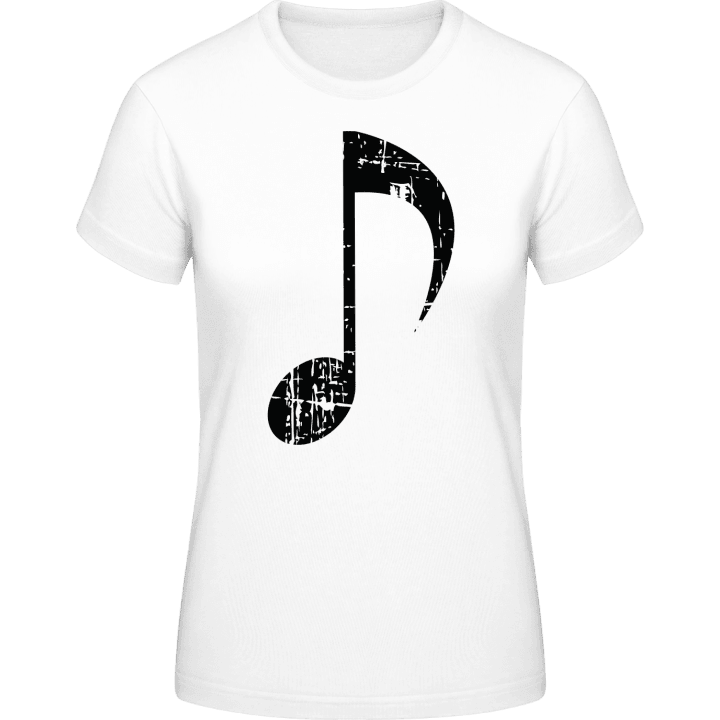Music Note Vintage T-shirt för kvinnor contain pic
