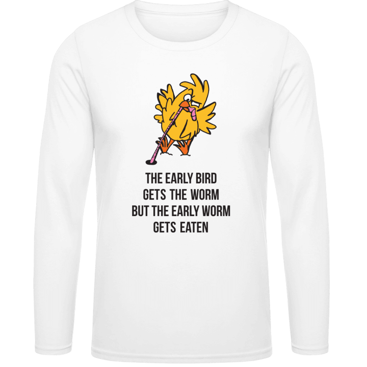 The Early Bird vs. The Early Worm Shirt met lange mouwen contain pic