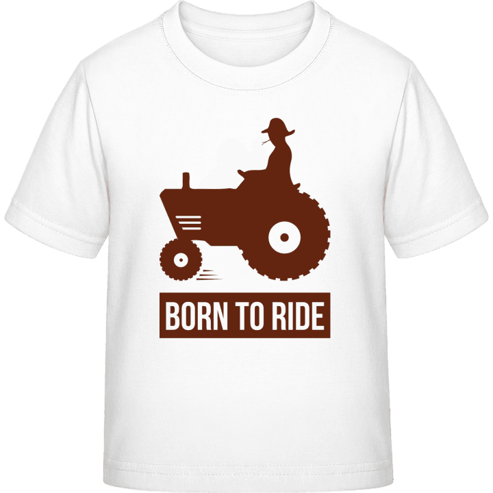 Born To Ride Tractor T-skjorte for barn contain pic