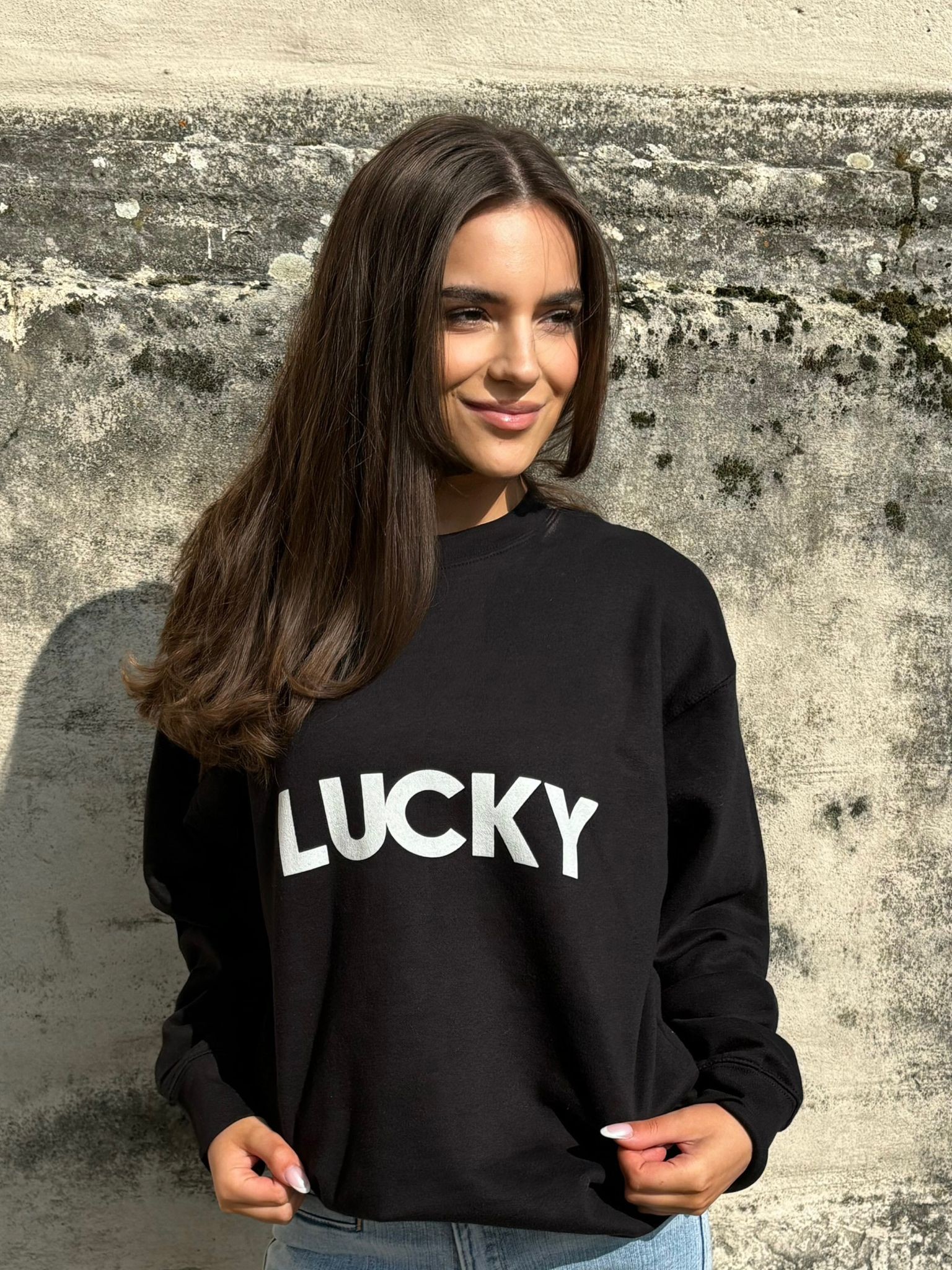 Lucky Star Sweater / Black N White