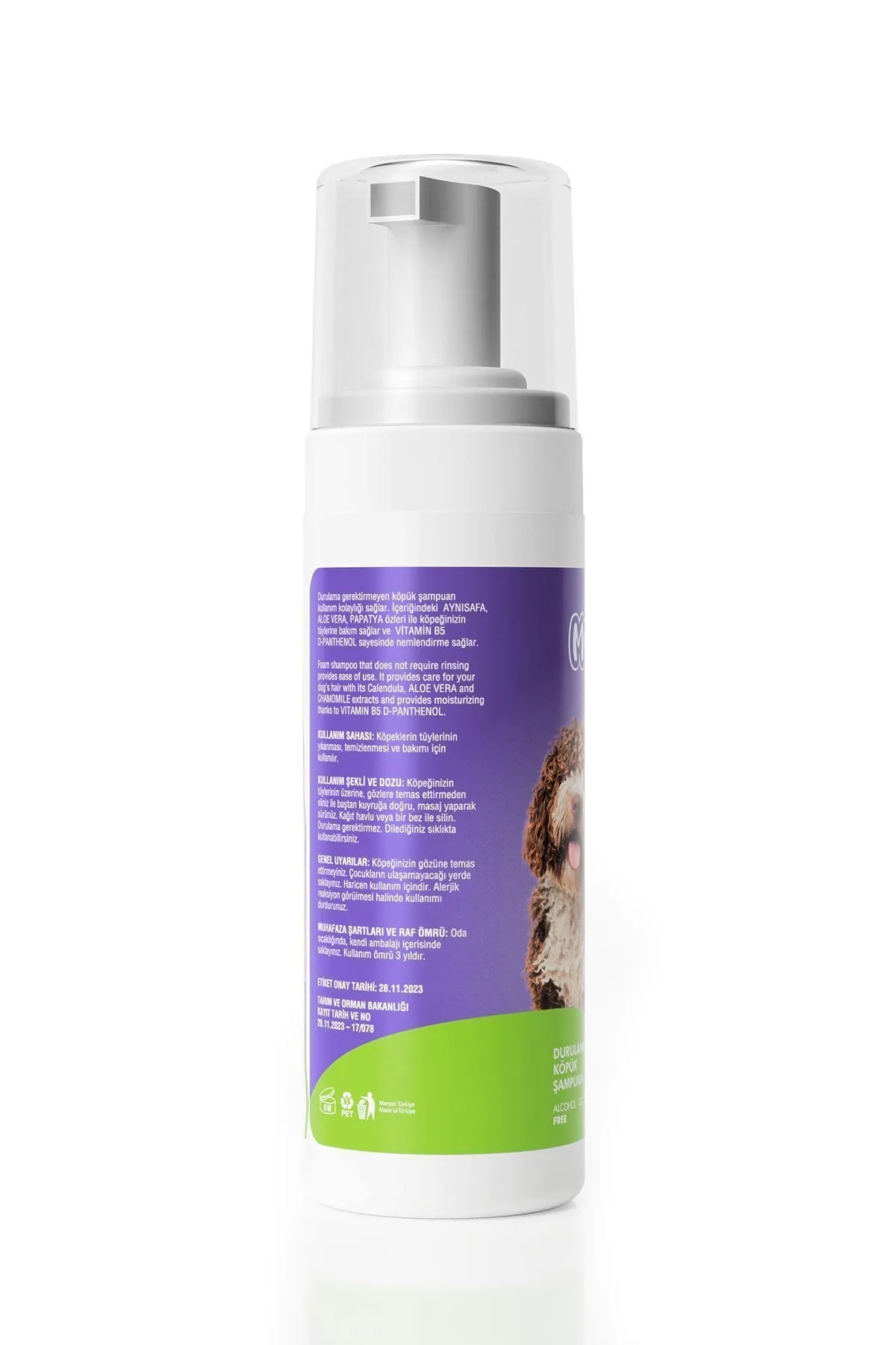 Schaumshampoo ohne Spülmittel für Hunde - 150 ml