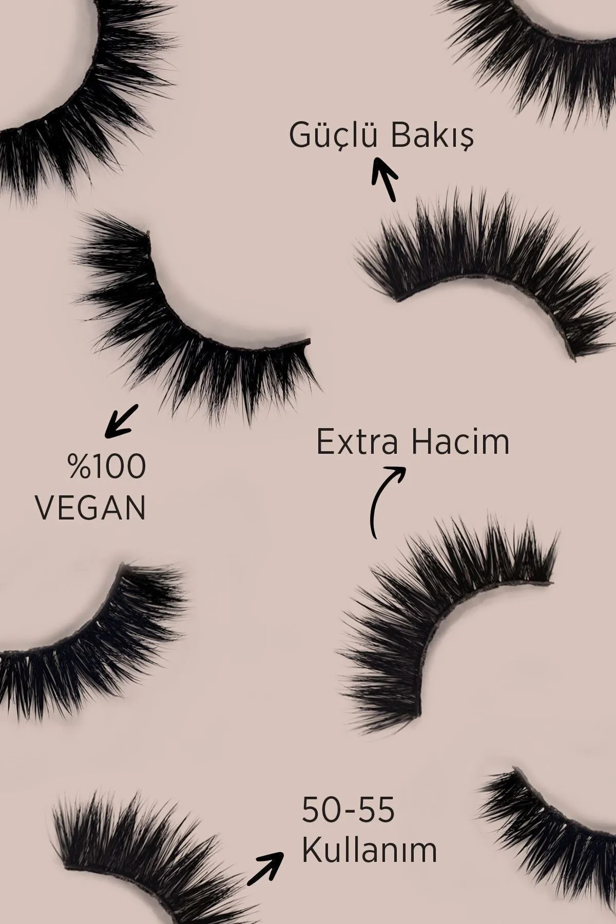 Hola Cosmetic Transparenter Eyeliner (Magic Pen) + Natürliche Wimpern + Foxeye Wimpern (intensives Modell)