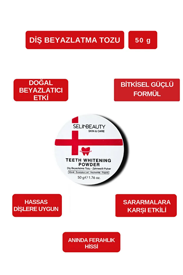 TEETH WHITENING POWDER-Diş Beyazlatıcı Toz
