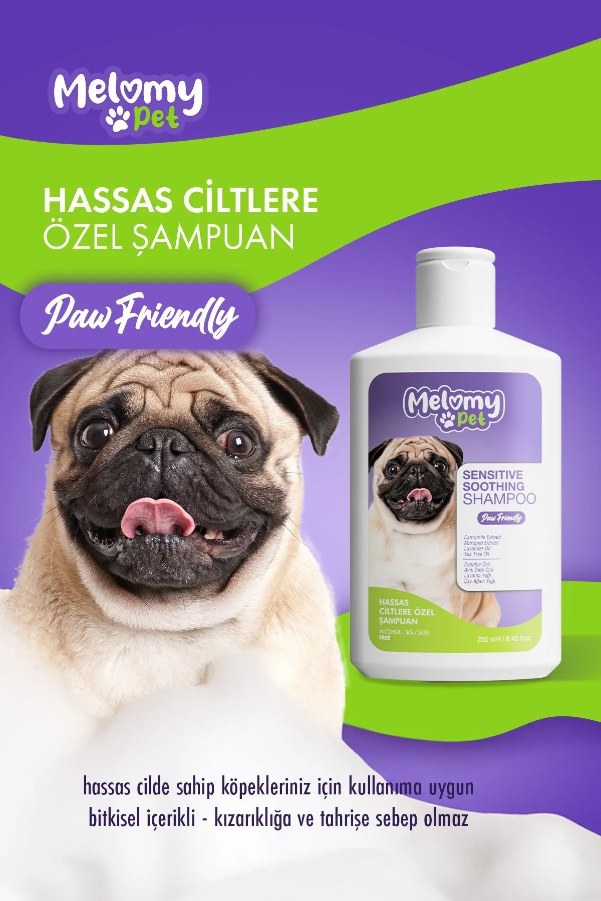 Spezialshampoo für empfindliche Haut für Hunde - 250ml